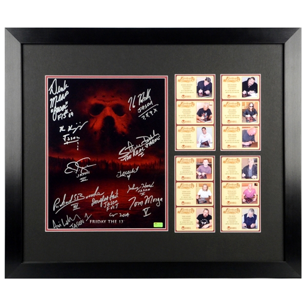 Friday the 13th Cast Autographed Camp Blood 11x14 Framed Photo