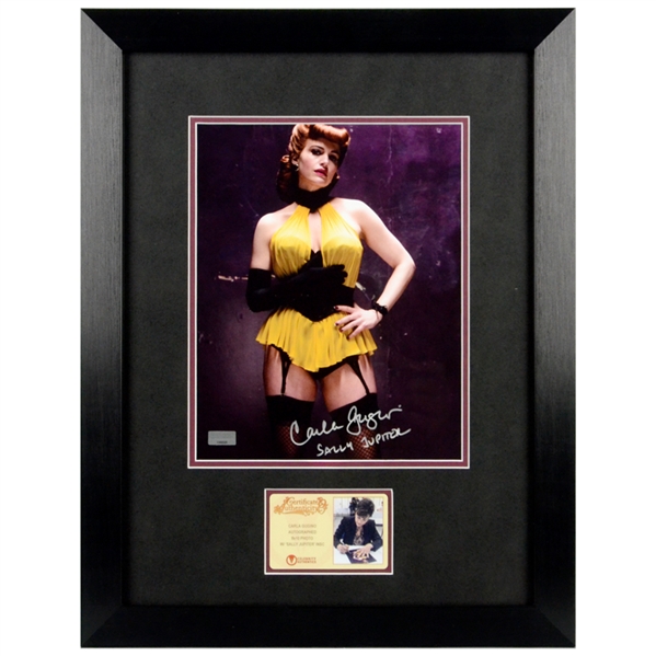 Carla Gugino Autographed Watchmen Sally Jupiter 8x10 Framed Photo