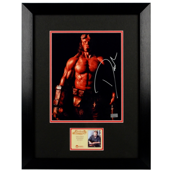 David Harbour Autographed Hellboy 8x10 Framed Photo