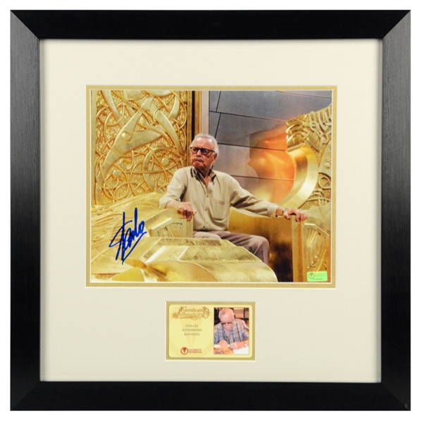 Stan Lee Autographed King of Asgard 8x10 Framed Photo