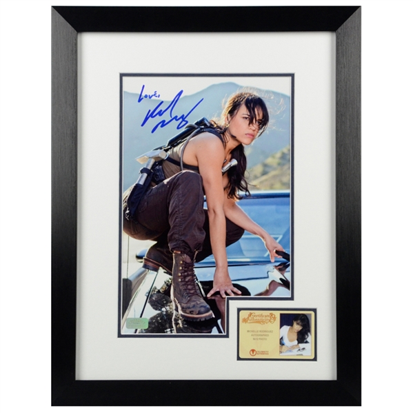 Michelle Rodriguez Autographed Fast & Furious Letty 8x12 Framed Photo