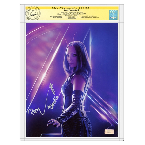 Pom Klementieff Autographed Avengers: Infinity War Mantis 8x10 Photo * CGC Signature Series