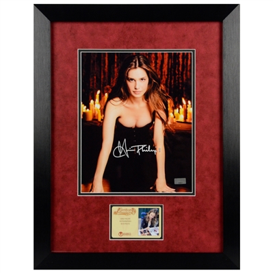 Gina Philips Autographed Candles 8x10 Framed Photo