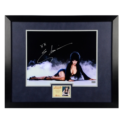 Cassandra Peterson Autographed Elvira: Mistress of the Dark 11x14 Framed Photo