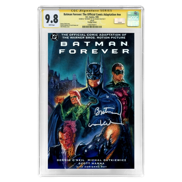 Val Kilmer Autographed 1995 DC Comics: Batman Forever: The Official Comic Adaptation CGC Signature Series 9.8 Mint