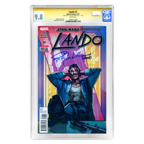 Billy Dee Williams Autographed 2015 Star Wars Lando #1 CGC SS 9.8 Mint