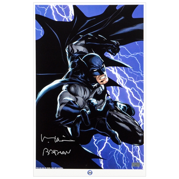 Val Kilmer Autographed Batman Doug Mahnke Print 11x17 Photo