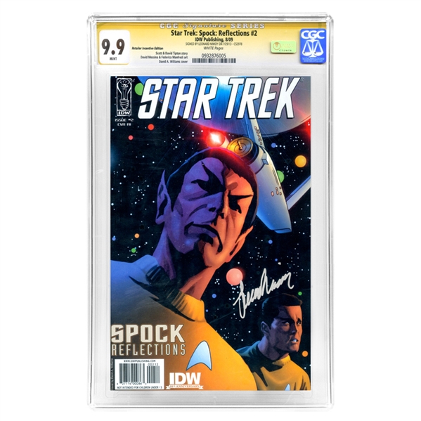 Leonard Nimoy Autographed Star Trek Spock Reflections #2 CGC SS 9.9 Mint