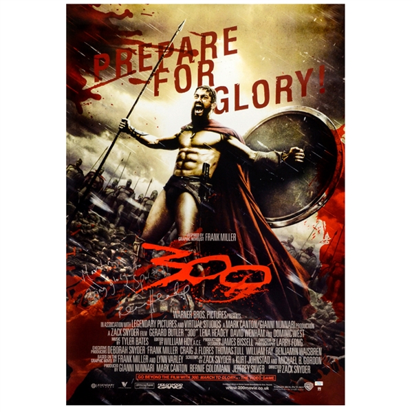 Lena Headey Autographed 300 27x40 Movie Poster