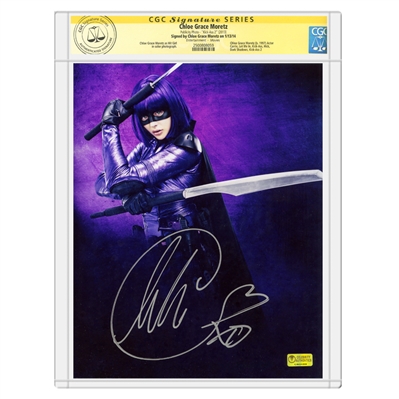Chloe Grace Moretz Autographed Kick-Ass Hit-Girl 8x10 Photo * CGC Signature Series