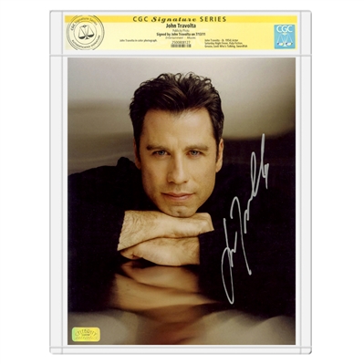John Travolta Autographed 8x10 Portrait Photo * CGC Signature Series