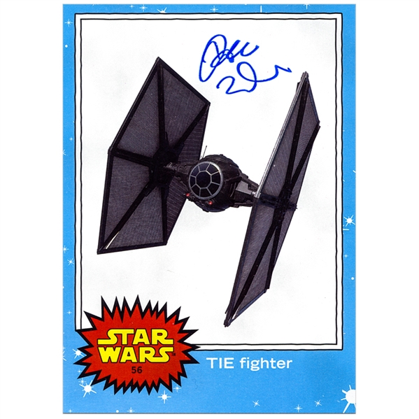 Adam Driver Autographed Star Wars Tie Fighter 5x7 Trading Card