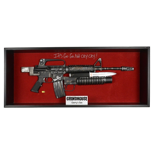 Rose McGowan Autographed Planet Terror 1:1 Scale Cherry Darling Leg Gun Replica