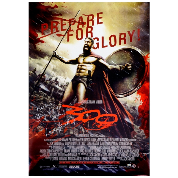 Lena Headey Autographed 300 27x40 Movie Poster