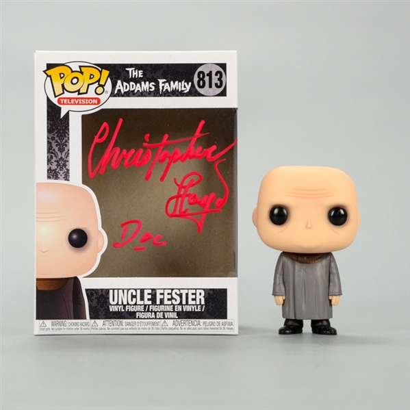 Christopher Lloyd Autographed The Addams Family Uncle Fester POP Vinyl Figure #813