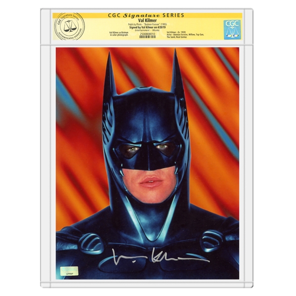 Val Kilmer Autographed Batman Forever 8x10 Photo * CGC Signature Series