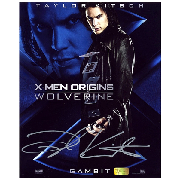 Taylor Kitsch Autographed X-Men Wolverine Gambit 8x10 Poster