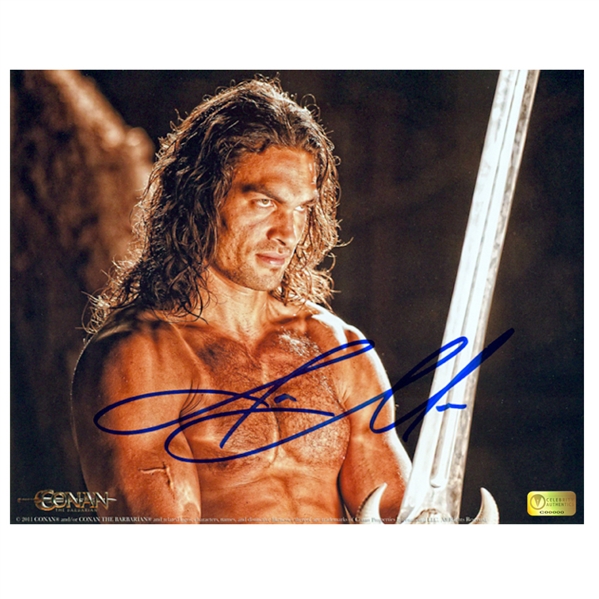 Jason Momoa Autographed Conan the Barbarian Vengeance 8x10 Photo