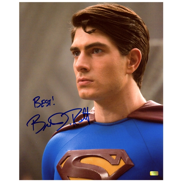 Brandon Routh Autographed Superman Returns 16x20 Scene Photo