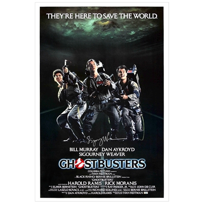 Sigourney Weaver Autographed Ghostbusters 24×36 Movie Poster