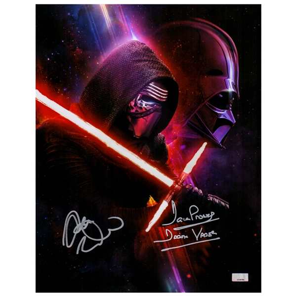 Adam Driver and David Prowse Autographed Star Wars Legacy 11x14 Photo