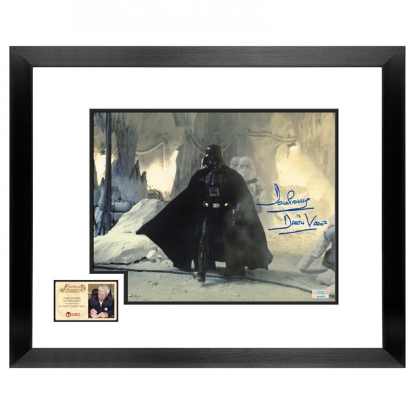 David Prowse Autographed Star Wars The Empire Strikes Back Echo Base Invasion 11×14 Framed Photo