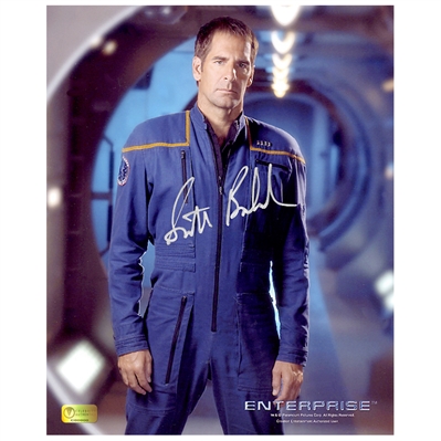 Scott Bakula Autographed Star Trek Enterprise Corridor 8x10 Photo