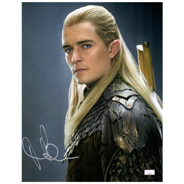 Orlando Bloom Autographed Lord of the Rings Legolas 11x14 Studio Photo