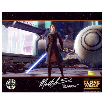 Matt Lanter Autographed Star Wars Clone Wars Anakin 8x10 Photo 