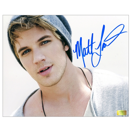 Matt Lanter Autographed Cap 8x10 Photo