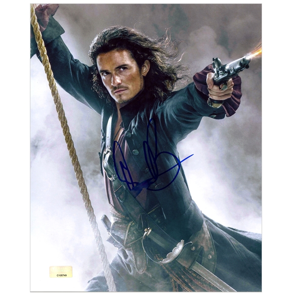 Orlando Bloom Autographed Pirates of the Caribbean At Worlds End 8x10 Photo