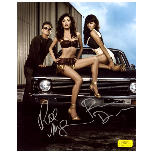 Rose McGowan and Rosario Dawson Autographed Death Proof 8x10 Photo