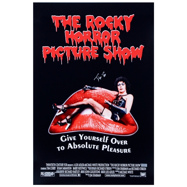 Tim Curry Autographed The Rocky Horror Picture Show 16x24 Movie Poster