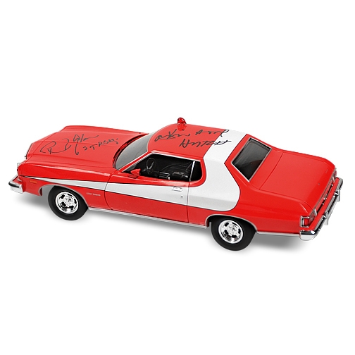 David Soul and Paul Michael Glaser Autographed Starsky & Hutch Torino 1:18 Scale Die-Cast Car