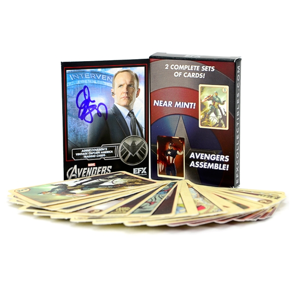 Clark Gregg Autographed Agent Coulson’s Captain America Trading Cards