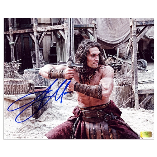 Jason Momoa Autographed Conan the Barbarian Cimmerian Warrior 8x10 Photo