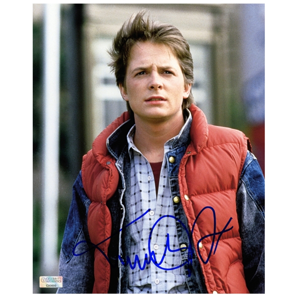 Michael J. Fox Autographed Back to the Future Marty McFly 8x10 Photo