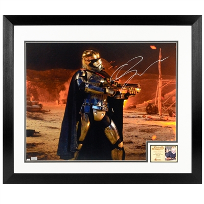 Gwendoline Christie Autographed Star Wars Captain Phasma Attack on Tuanul 16x20 Framed Photo