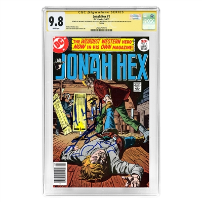 Michael Fassbender, Josh Brolin, Megan Fox Autographed 1977 Jonah Hex #1 CGC SS 9.8 Mint