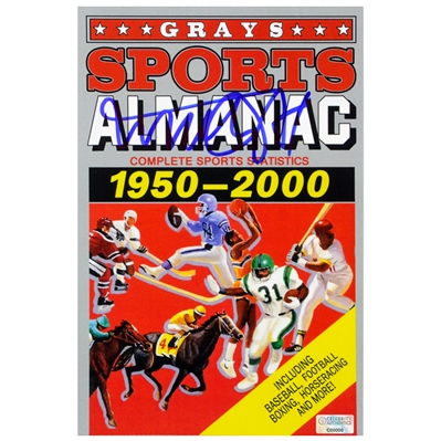 Michael J. Fox Autographed 1989 Back to the Future Part II Grays Sports Almanac