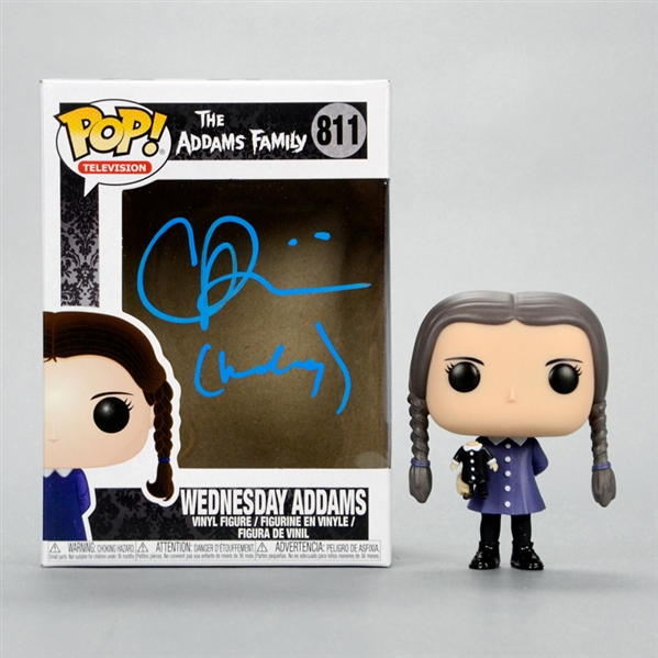 Christina Ricci Autographed The Addams Family Wednesday Addams POP Vinyl Figure #811