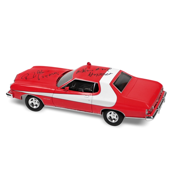 David Soul and Paul Michael Glaser Autographed Starsky & Hutch Torino 1:18 Scale Die-Cast Car