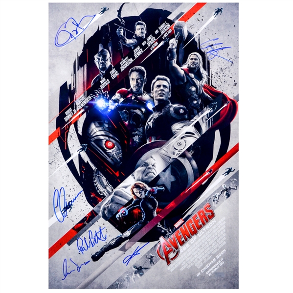 Chris Evans, Chris Hemsworth, Jeremy Renner and Avengers Cast 2015 Avengers: Age of Ultron 16x24 Poster