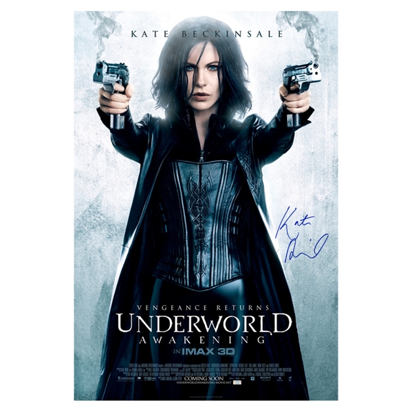 Kate Beckinsale Autographed 2012 Underworld: Awakening Selene Original 27x40 Double-Sided Movie Poster
