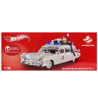 Sigourney Weaver Autographed Ghostbusters 1959 Cadillac Ambulance Ecto-1 1:18 Scale Die-Cast Car