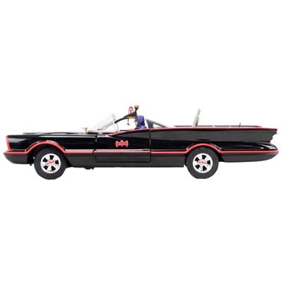 Adam West, Burt Ward Autographed ELITE 1:18 Scale Die-Cast Batmobile with Batman & Robin Figures