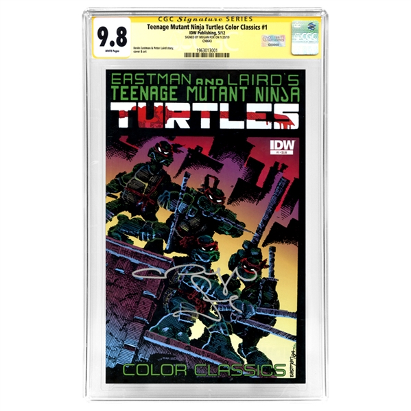 Megan Fox Autographed 2012 Teenage Mutant Ninja Turtles Color Classics #1 CGC SS 9.8