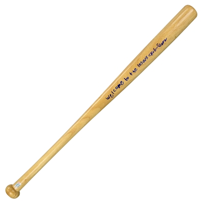 Finn Wolfhard Autographed IT Prop Replica Baseball Bat with Welcome to the Losers Club Inscription