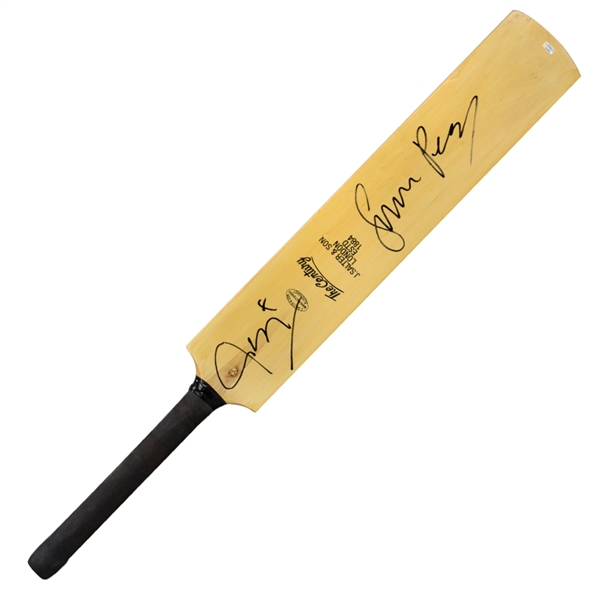 Simon Pegg, Nick Frost Autographed Shaun of the Dead Officially Licensed J. Salter & Son Prop Cricket Bat