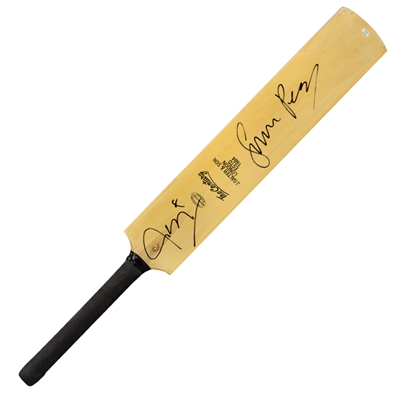 Simon Pegg, Nick Frost Autographed Shaun of the Dead Officially Licensed J. Salter & Son Prop Cricket Bat